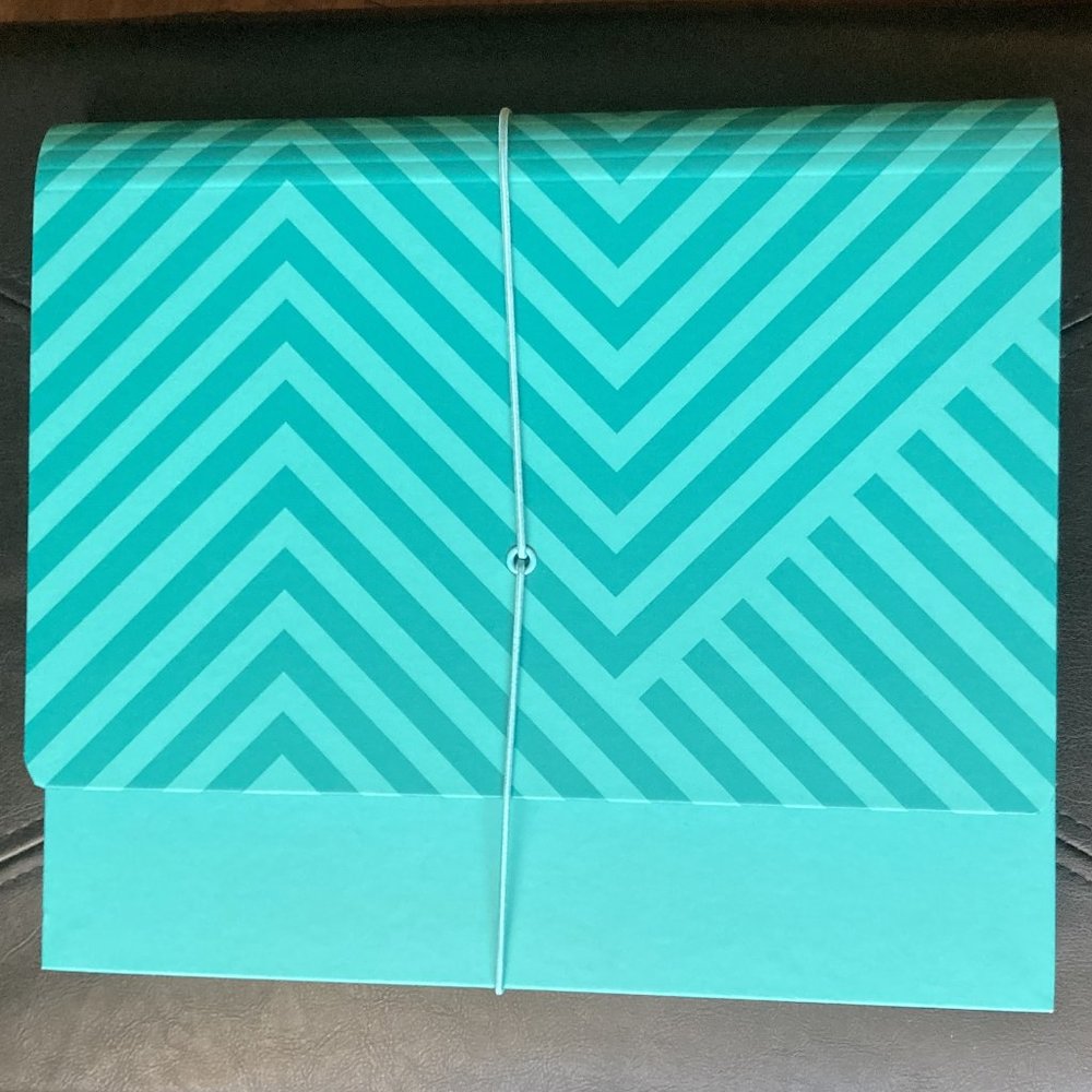 Hard Cover Expanding File Organizer NWOT